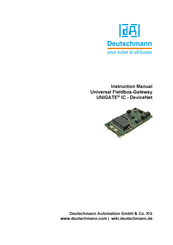 DEUTSCHMANN AUTOMATION UNIGATE IC-DeviceNet Instruction Manual