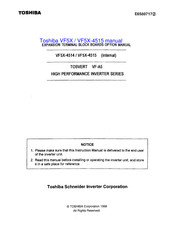 Toshiba VF5X Manual