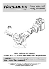 Hercules HC61PB Owner's Manual & Safety Instructions