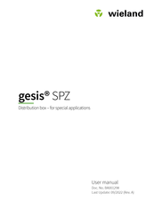 Wieland gesis SPZ User Manual