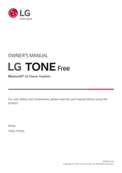 LG TONE-DT90Q Owner's Manual
