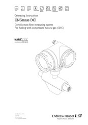 Endress+Hauser CNGmass DCI Operating Instructions Manual