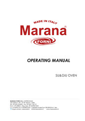 MARANA Forni SU&GIU 130 Operating Manual