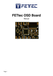 FETtec OSD Board Manual