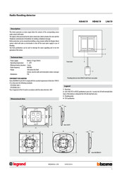 LEGRAND HB4619 Manual