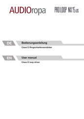HumanTechnik AUDIOropa PRO LOOP NX15 LOS User Manual