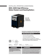 Hamilton Engineering XL800 Installing, Operating & Maintaining