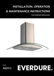 Everdure RIES912 Installation, Operation & Maintenance Instructions Manual