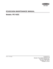 freightliner Run Smart ECASCADIA PE116DC 2022 Maintenance Manual
