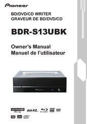 Pioneer BDR-S13UBK Owner's Manual