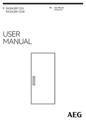 AEG RKS439F1DW User Manual