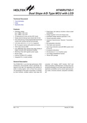 Holtek HT46RU75D-1 Manual