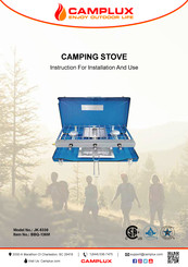 Camplux JK-5330 Instructions For Installation And Use Manual