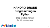MiniBot Nanopix Step By Step Manual Manual