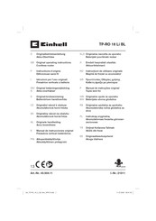 EINHELL TP-RO 18 Li BL Operating Instructions Manual