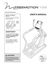 Freemotion F5.8 User Manual