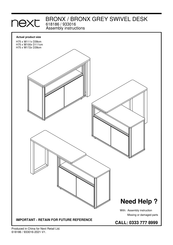 Next BRONX GREY 933016 Assembly Instructions Manual