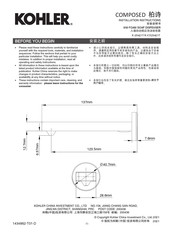 Kohler COMPOSED K-EX25421T Installation Instructions Manual