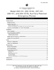 Hubbell GAI-TRONICS 293-101 Manual