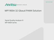 Anritsu MP1900A Series Quick Start Manual