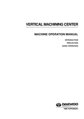 Daewoo TAPER 50 Operation Manual