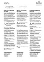 Pilz 21 255-01 Operating Instructions Manual