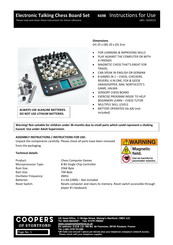 Coopers of Stortford K698 Instructions For Use Manual