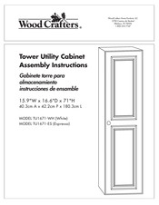 Wood Crafters TU1671-ES Assembly Instructions Manual