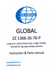 Global ZZ 1366-3S-76-P Instruction & Parts Manual