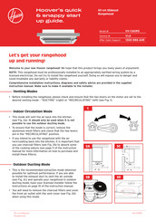 Hoover HV-C60RS Quick Start Manual