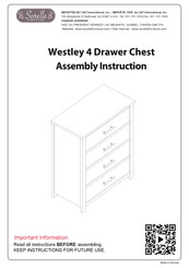 Sorelle Westley 4 Drawer Chest Assembly Instruction Manual
