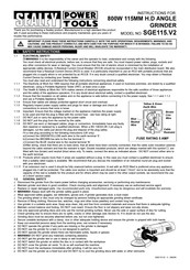Sealey SGE115.V2 Instructions