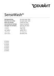 DURAVIT SensoWash 212051 Mounting Instructions