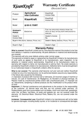 KISANKRAFT KK-IC-750RT User Manual