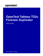 OPENTEXT Tableau Forensic TD2u User Manual