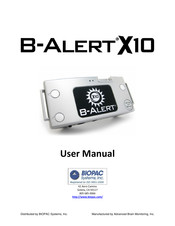 BIOPAC Systems B-ALERT X10 User Manual
