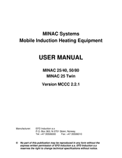 EFD MINAC 25 Twin User Manual