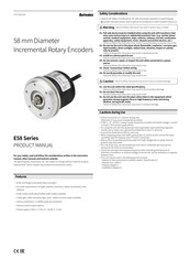 Autonics E58 Series Product Manual