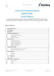 Azoteq AZBAT24100A Product Manual