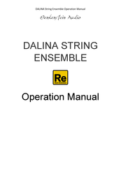 Oenkenstein Audio DALINA STRING ENSEMBLE Operation Manual