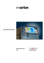 Martin maxium Operating Instructions Manual