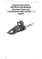 Ayce BG PRO CS2400-16 Original Instructions Manual