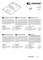 FARFISA INTERCOMS 4273P Manual