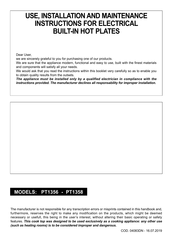 Airxcel PCZ VTC 30 Use, Installation And Maintenance Instructions