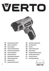 VERTO 50G139 Manual