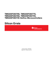 Texas Instruments Silicon Errata TMS320F28376S Instruction Manual