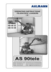 ahlmann AS 90tele Operating Instructions Manual