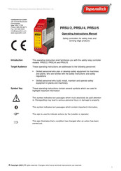 Tapeswitch PRSU/2 Operating Instructions Manual