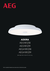 AEG ADORA AEGA181238 Manual
