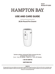 HAMPTON BAY FP12005 Use And Care Manual